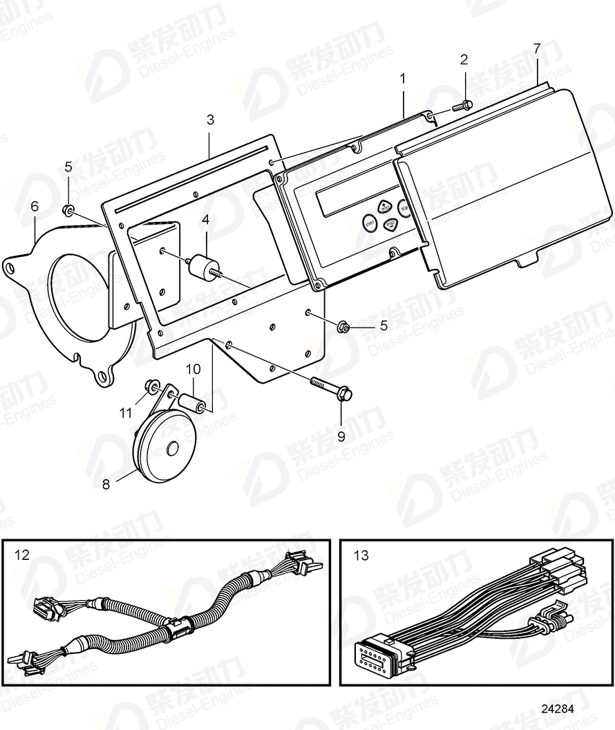 VOLVO Cable harness 3588710 Drawing